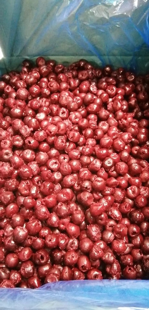 IQF Pitted Sour Cherries of the Oblacinska variety are produced from carefully selected fruit grown in Serbia, known for its strong tradition in sour cherry