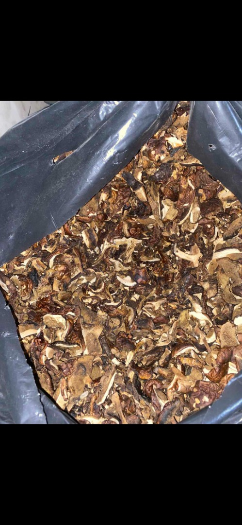 Sale of large quantities of dried mushrooms - bay bolete