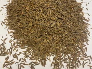 Cumin seeds. 99.9% purity, brown. 25 kg packaging, polypropylene