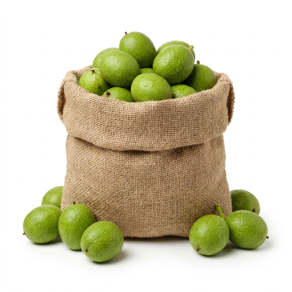 Fresh, young GREEN WALNUTS for sale, harvest 2026
