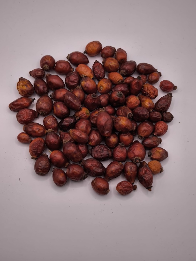 We offer rosehips in different forms: whole, shells with seeds, or rosehip powder
