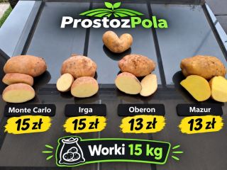 Hello, I'm selling Irga potatoes, 4cm and up. 15kg
